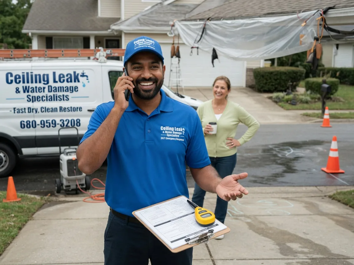 Ceiling Leak Cleanup Bois D Arc, MO FAQs